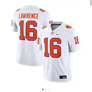 Nike White Football Jersey with Orange & Purple Number 16